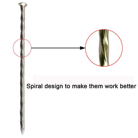 MAOMBO heavy duty landscape spikes for fake grass provide strong outdoor anchoring.