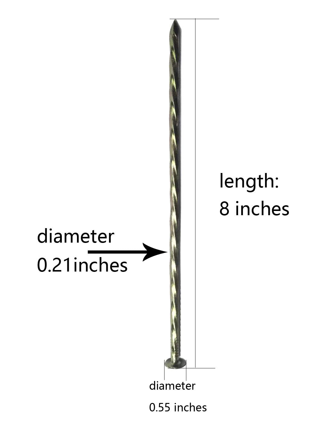 MAOMBO spiral-edging spike showing fixation strength for borders