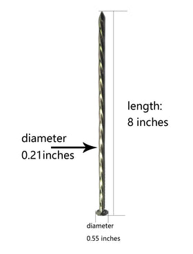 MAOMBO spiral-edging spike showing fixation strength for borders