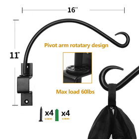 Maosen rust-resistant steel plant bracket on garden fence for sturdy support