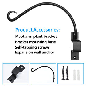 Maosen wall deck fence mount hanger ready for porch or balcony use