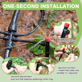 Maotong distribution tubing 200ft enables flexible garden coverage.