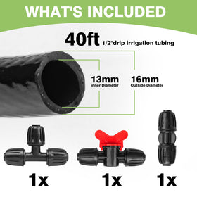 Maotong halfinch straight connector enables quick tubing hookups.