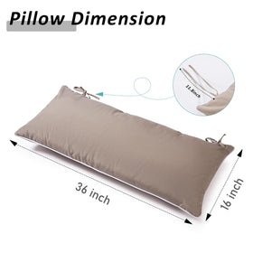 Maphissus replacement pillow enables easy refresh of hammock comfort.