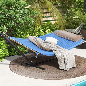 Maphissus hammock pillow ties provide secure fastening for stable lounging.