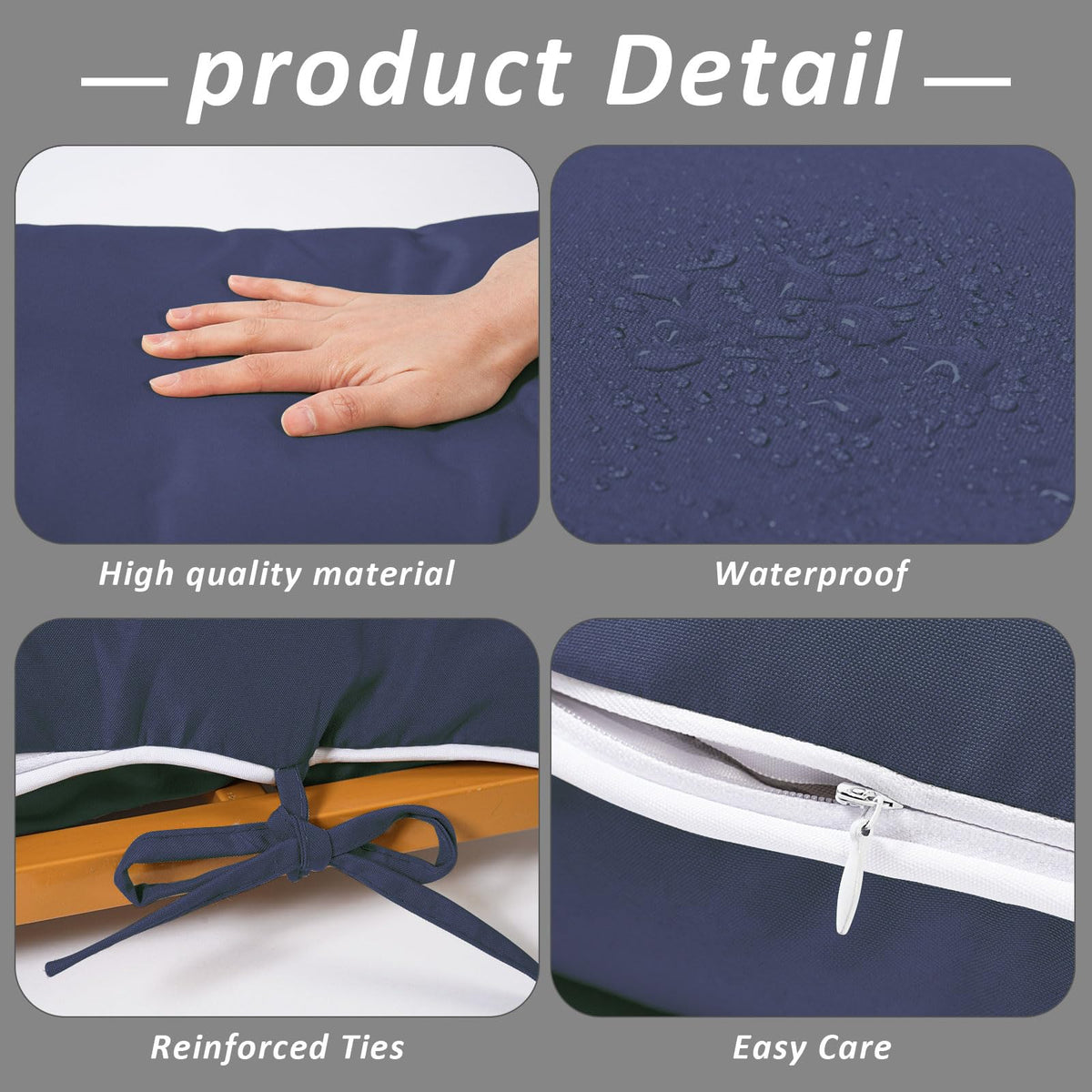 Maphissus hammock pillow with rope ties for stable hammock setup