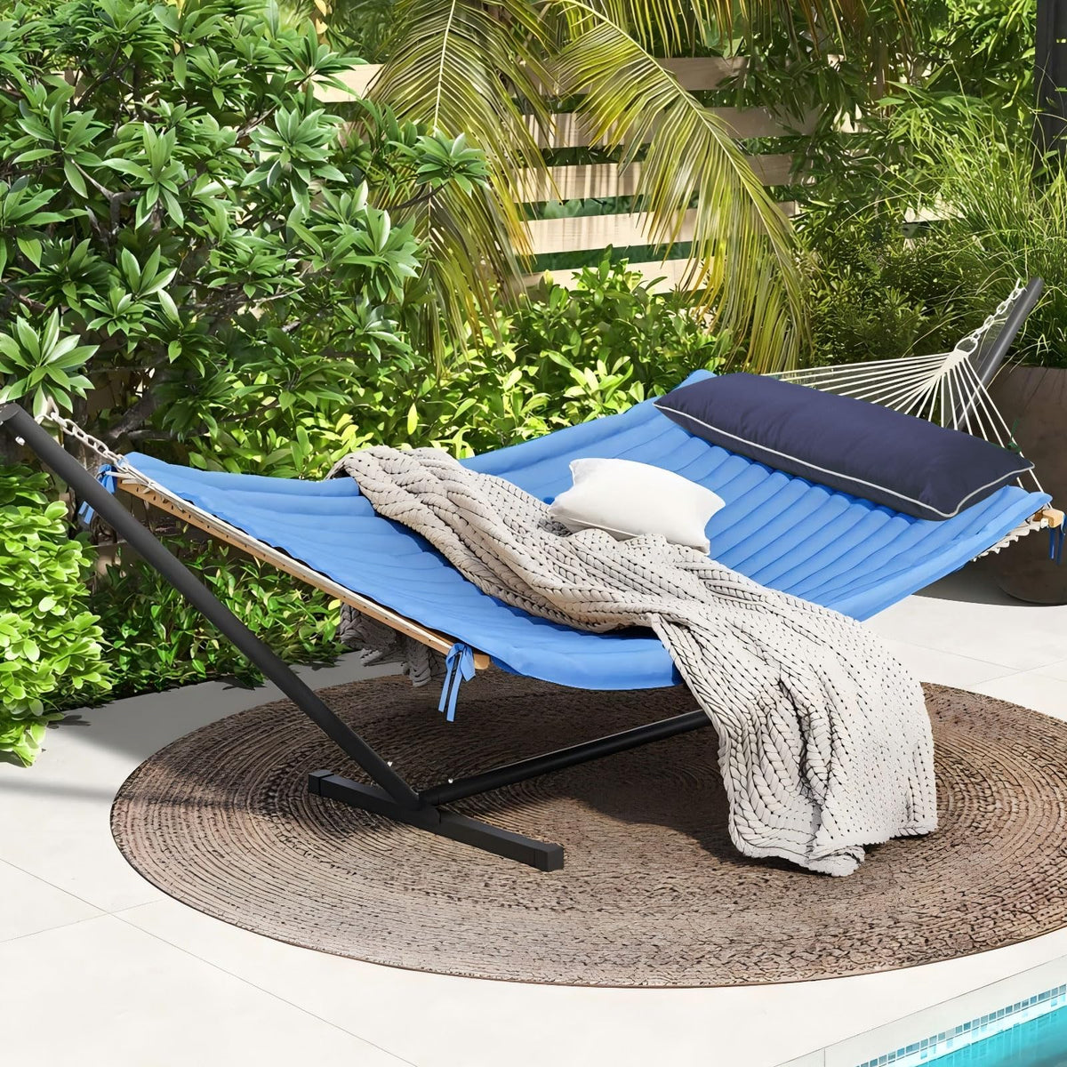 Maphissus outdoor hammock pillow with a generous 36x16 surface