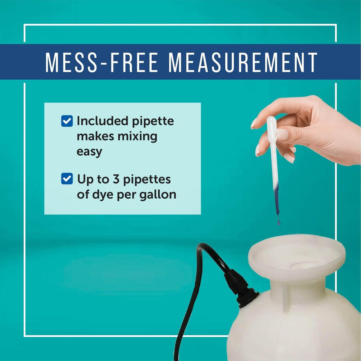 Includes cap and guidance for mixing 10 ml per gallon.