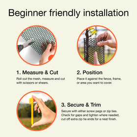 MAPORCH chicken wire fence durable garden barrier for dogs cats and rabbits.