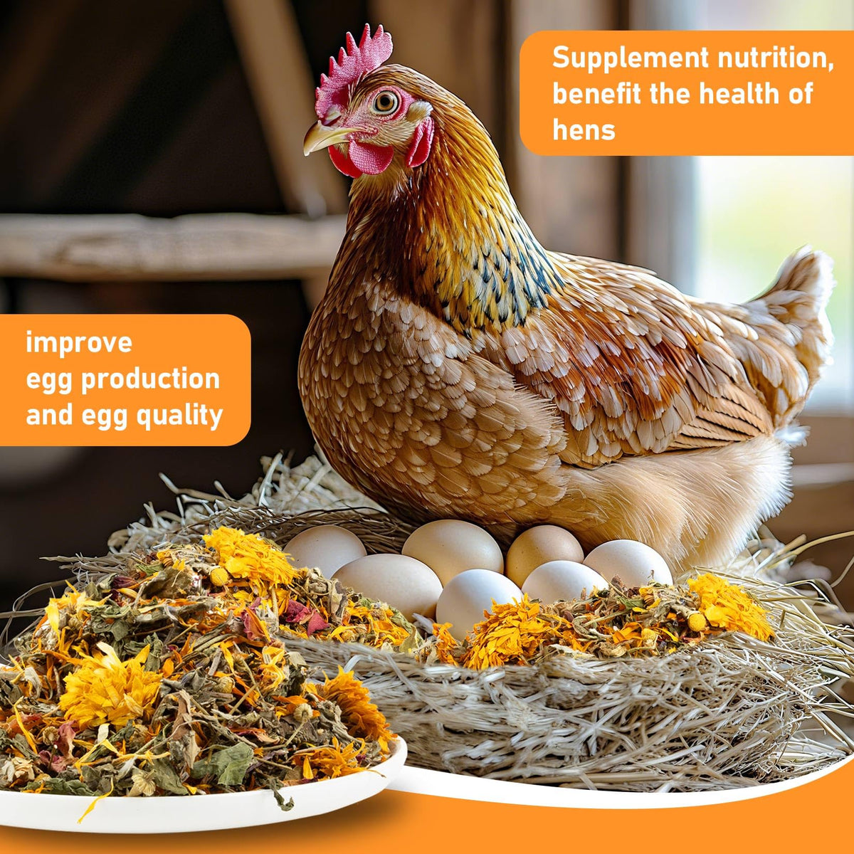 MAQIHAN herbal blend adds fragrance and enrichment to coop bedding and roost areas.
