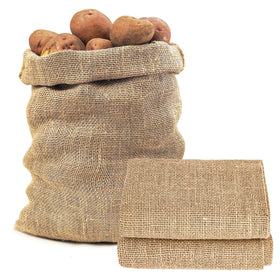 MAQIHAN burlap sack plant grow bags highlight natural breathable fibers for healthy root growth.