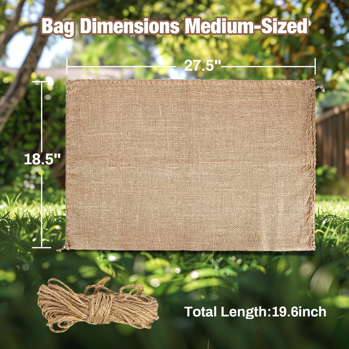 MAQIHAN burlap sack race bags ready for fun outdoor games and parties.