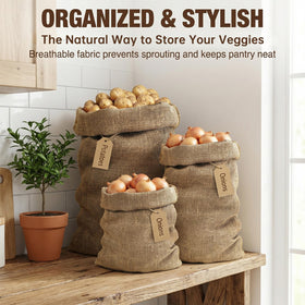 MAQIHAN burlap sack washable and reusable for multiple seasons.