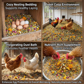 MaQIHAN nest box herbs in litter area attract nesting hens.