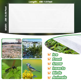 MAQIHAN freeze protection cover shields plants on chilly nights and windy days