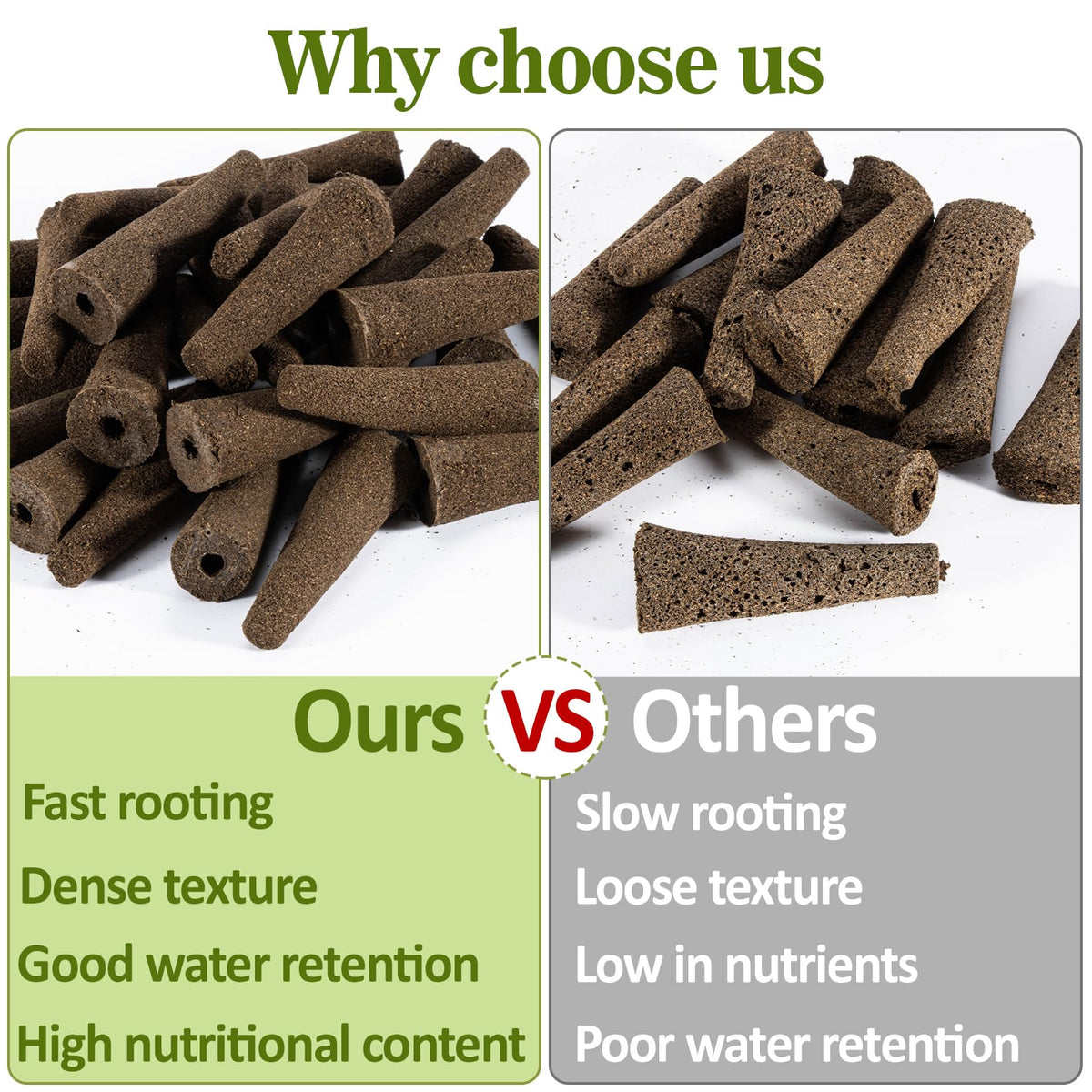 MAQIHAN grow sponges absorb and retain water to reduce watering.