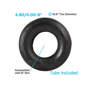Marathon straight valve stem shown for reliable inflation and mounting.