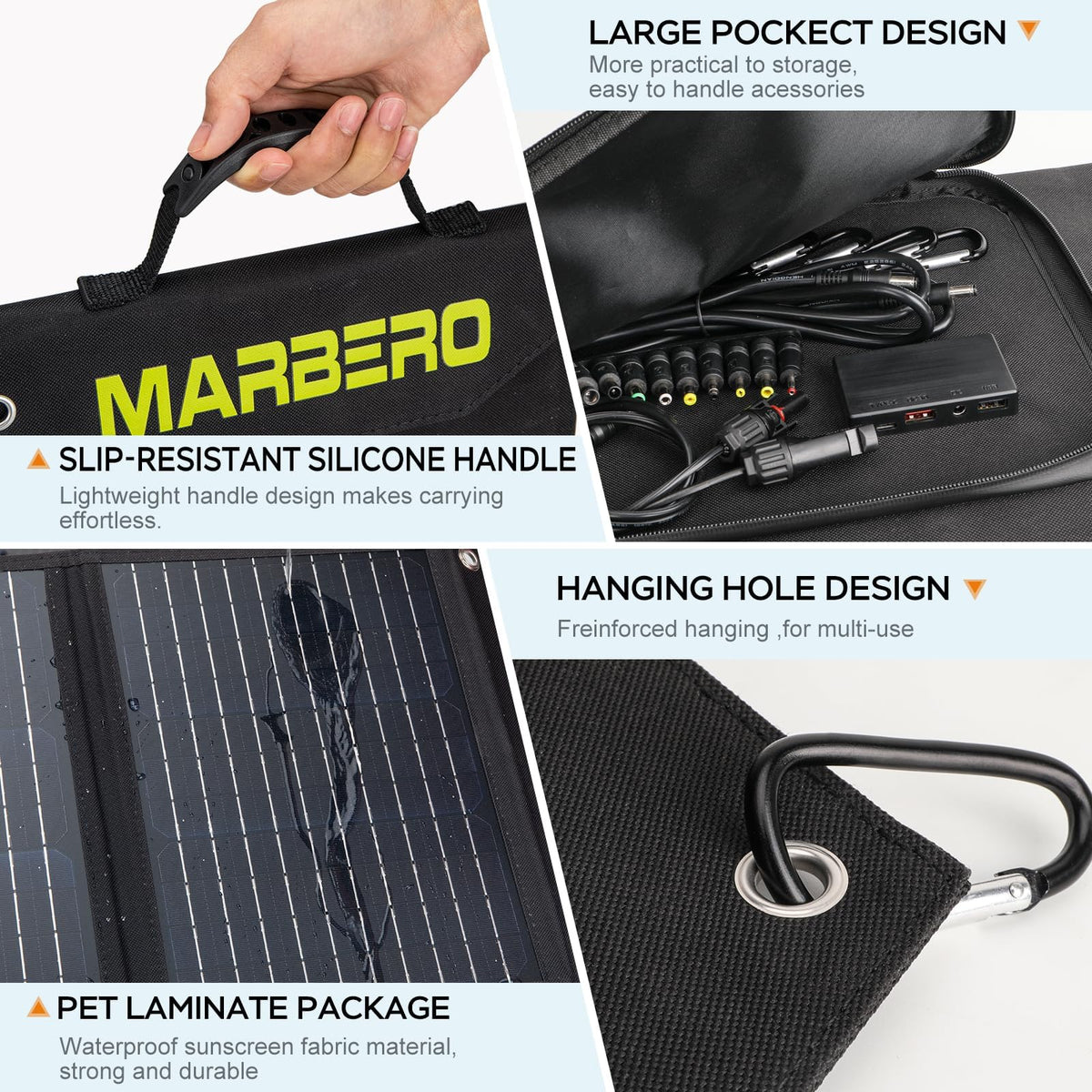 MARBERO 30W lightweight and portable for camping