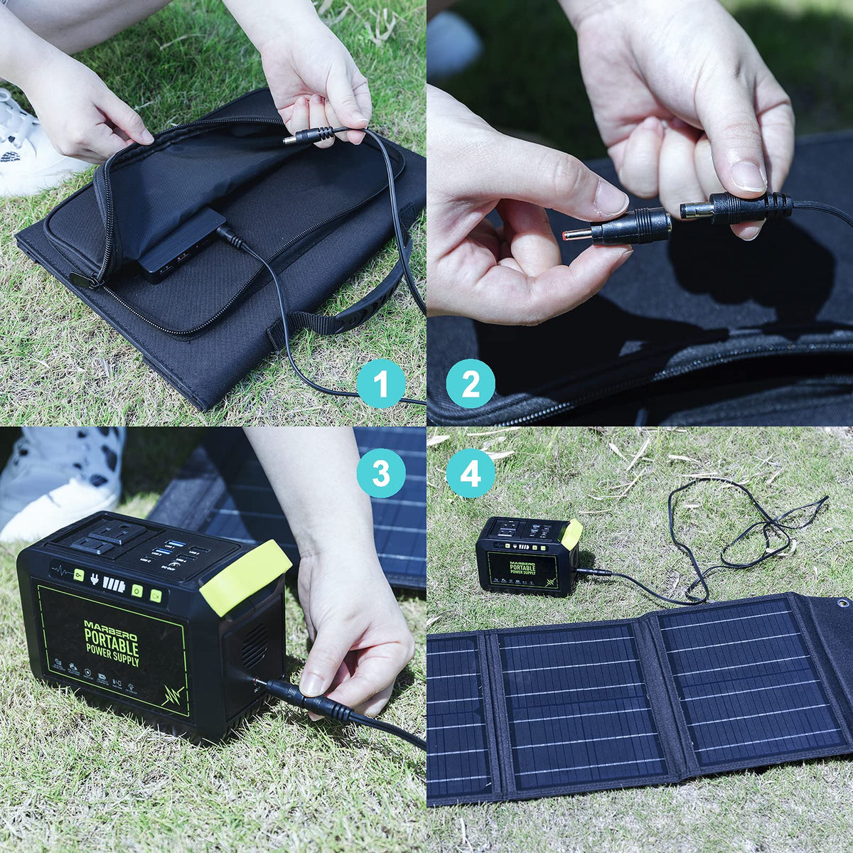 MARBERO 30W USB and DC ports ready for multi-device charging