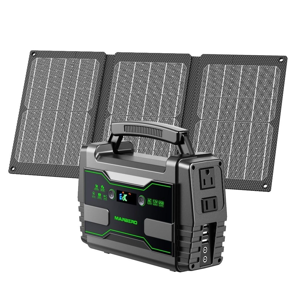 MARBERO M155SL30 power station front view for portable off grid power