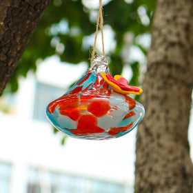 Marchrose hummingbird feeder holds 3.3 oz nectar for quicker refills