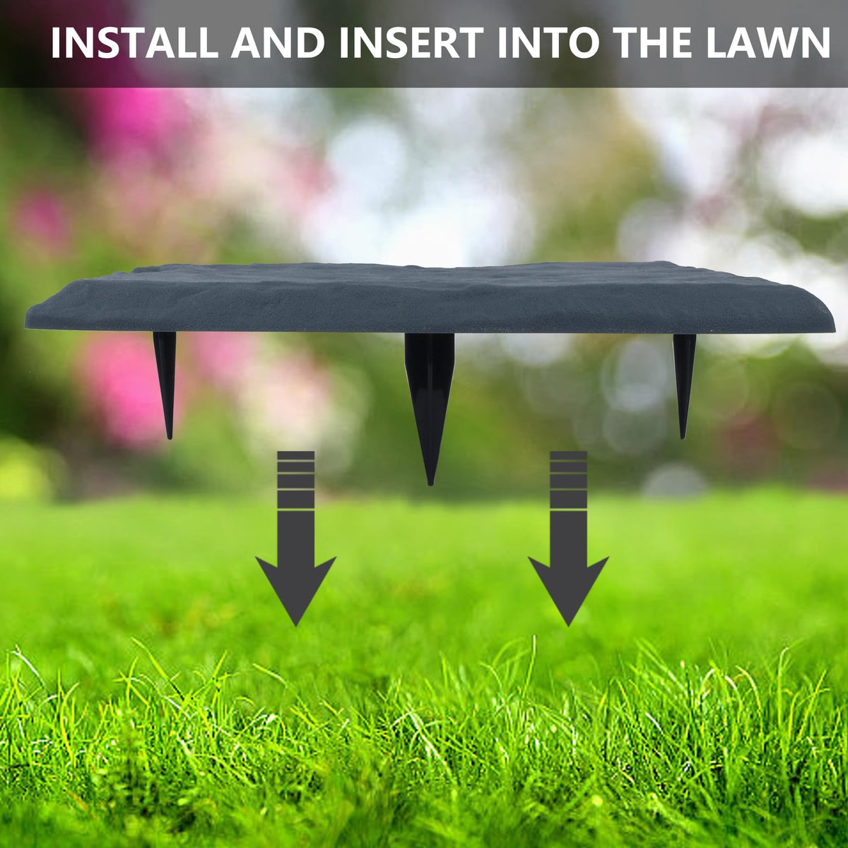 Marchrose stepping stone slate grey showcases weatherproof outdoor walkway benefits.