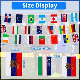 MARFOREVER world flags bunting outdoors enhances festivals, clubs, and celebrations.