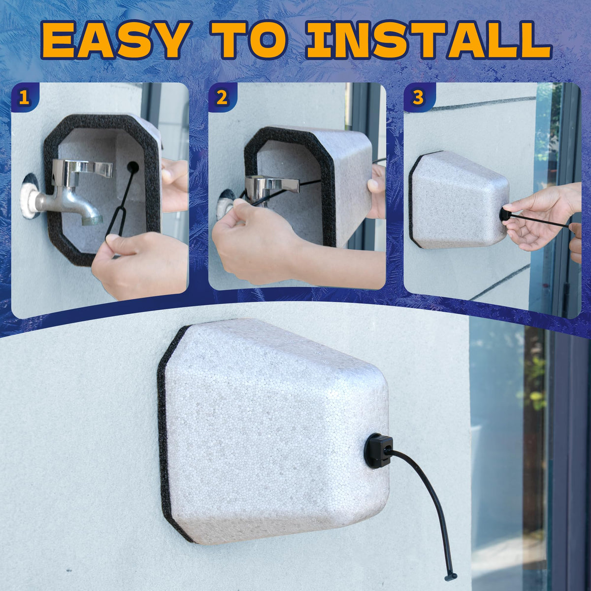 Marinexplore EPS foam faucet cover offers durable, long-lasting winter protection