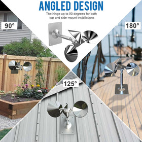 Marketty weatherproof aluminum and plastic construction withstands rain and wind