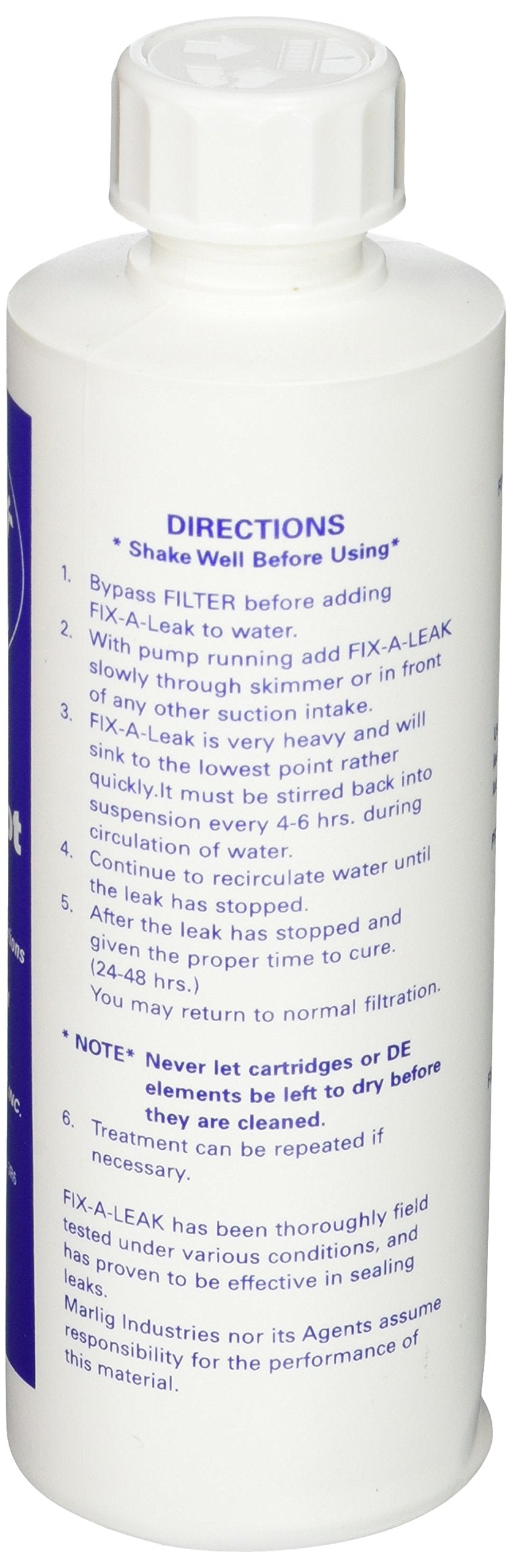 Marlig Fix-A-Leak seal application on a spa hole for durable repair.