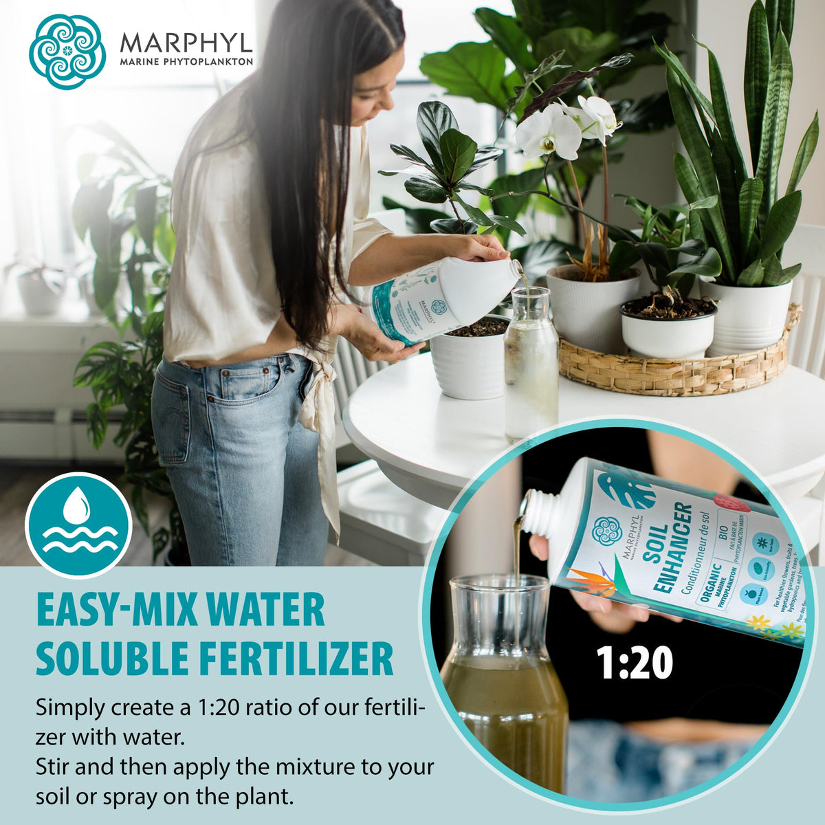 MARPHYL for hydroponics helps nutrient-rich solutions