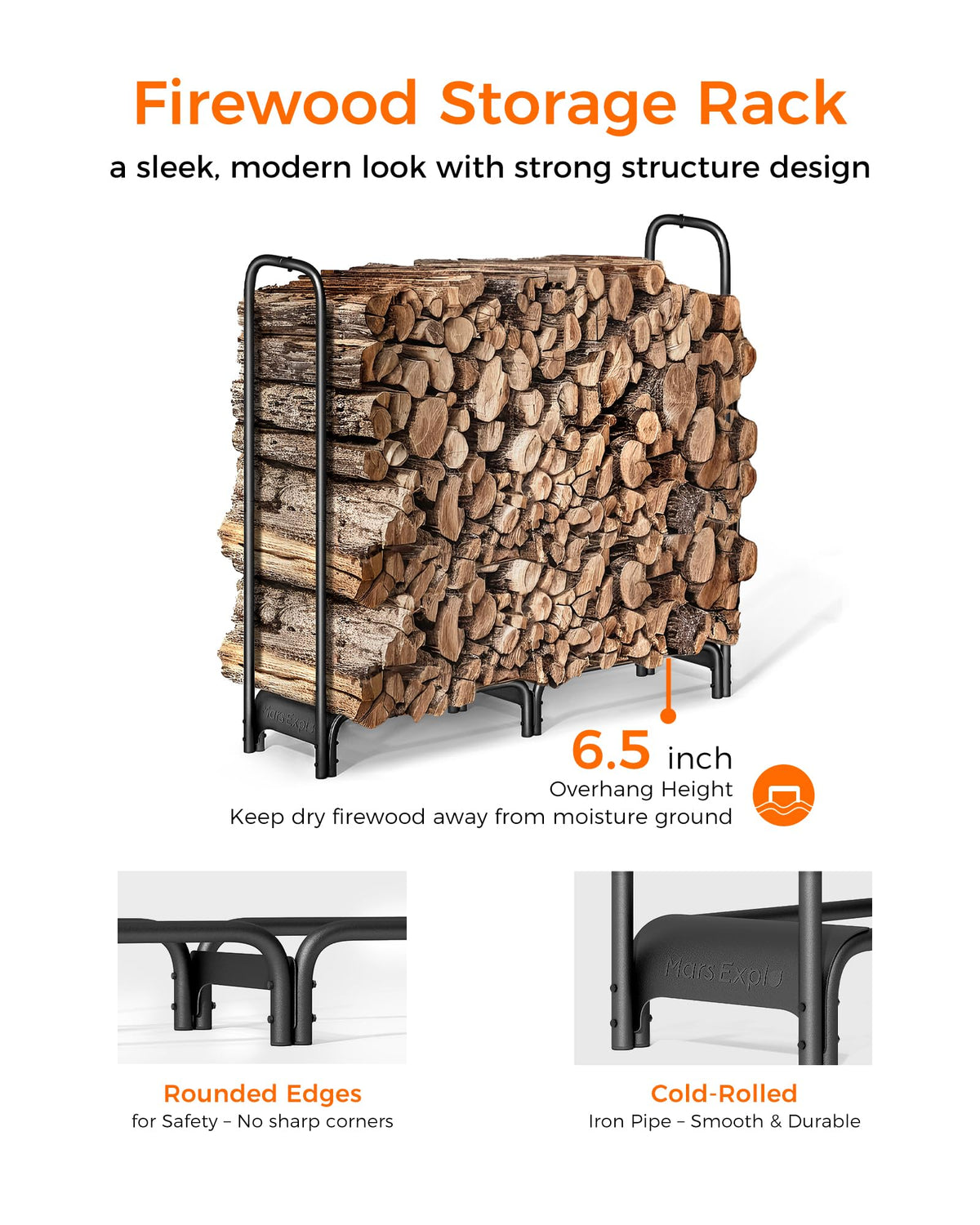 Mars Explo rack dimensions 47x12x44 inches fit typical yard spaces.
