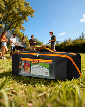 Marscamd compact 22” storage bag fits grill and griddle tools.