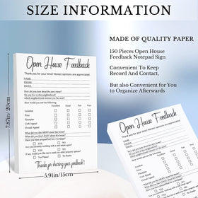 Marspark feedback notepad helps tidy visitor comments during showings