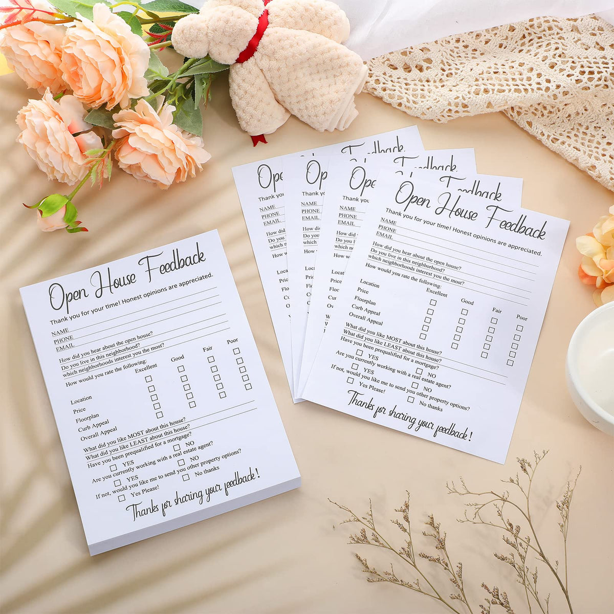 Marspark questionnaire forms simplify capturing client preferences at open houses