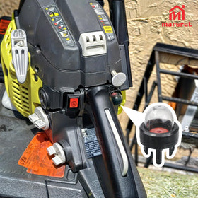 Marsrut chainsaw-startup demo with primer bulb suggests easy ignition