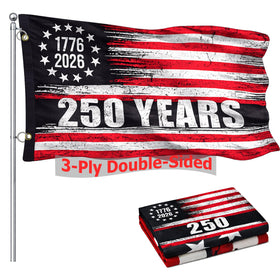 Maschsea 250th USA flag front view for vibrant front yard display