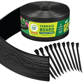Master Mark terrace board edging defines beds and paths with a 5-inch height.