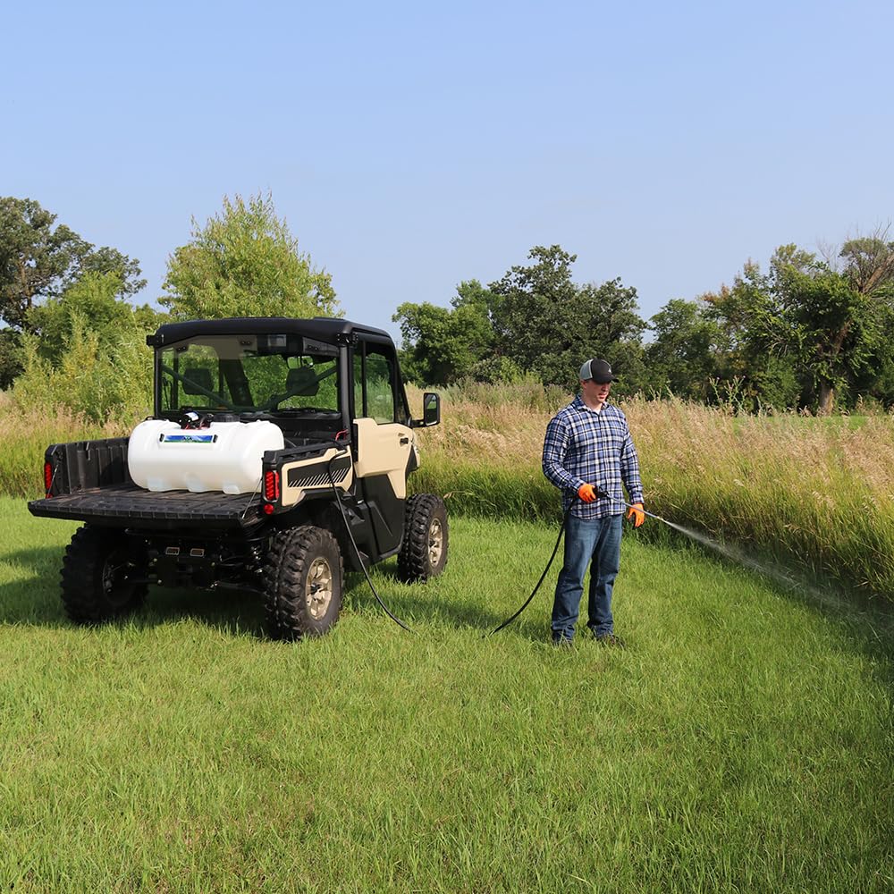 Master Mfg 15-foot hose extension enables reach to hard-to-access areas.