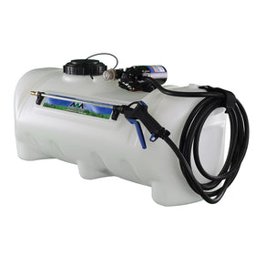 Master Mfg 25-Gallon Deluxe Spot Sprayer side view for easy mounting on ATVs