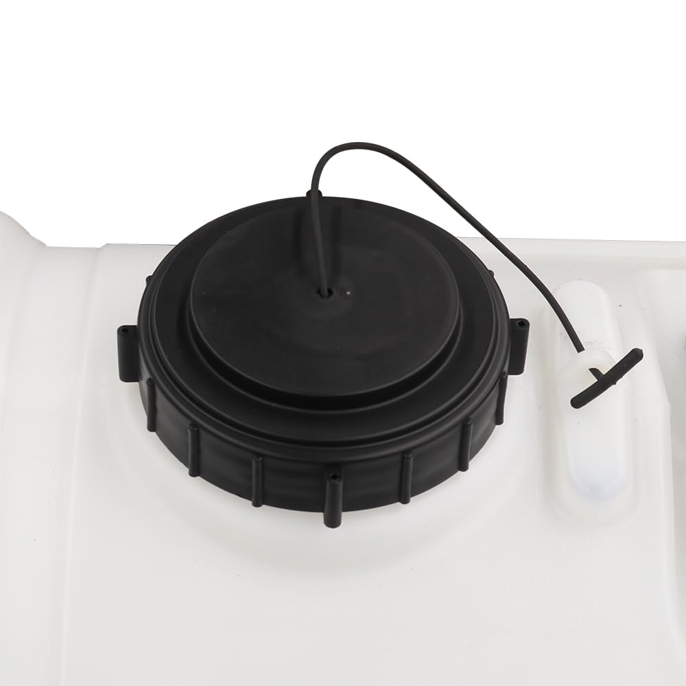 Master Mfg UV resistant tank with drain port for quick residual liquid removal