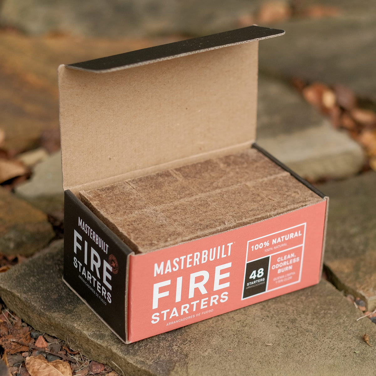 Fire starters light when wet, offering reliable ignition in damp conditions