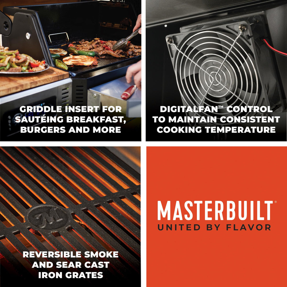 Masterbuilt Gravity 800 hopper with 10-lb capacity for long smoking sessions