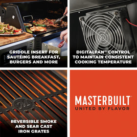 Masterbuilt Gravity 800 hopper with 10-lb capacity for long smoking sessions