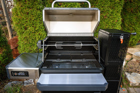 Masterbuilt Gravity rotisserie meat claws securely grip roasts, poultry, and more.