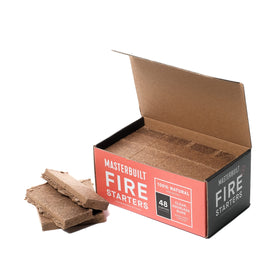 Masterbuilt Pure-Parrafin fire starters packaging for easy, odorless ignition of charcoal