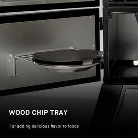 Masterbuilt ThermoTemp smoker temperature dial provides precise control.