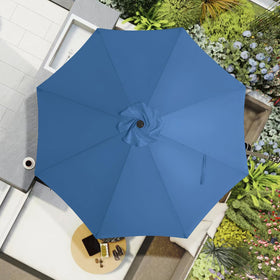 Mastercanopy dodger blue canopy upgrades patio aesthetics.