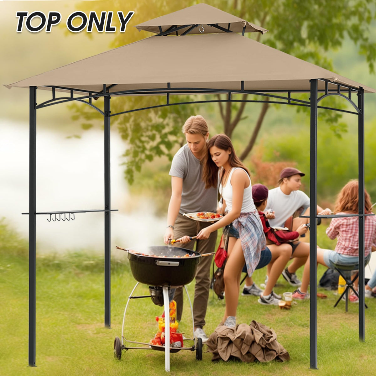 MasterCanopy CPAI-84 fire-retardant fabric detail ensures safety.