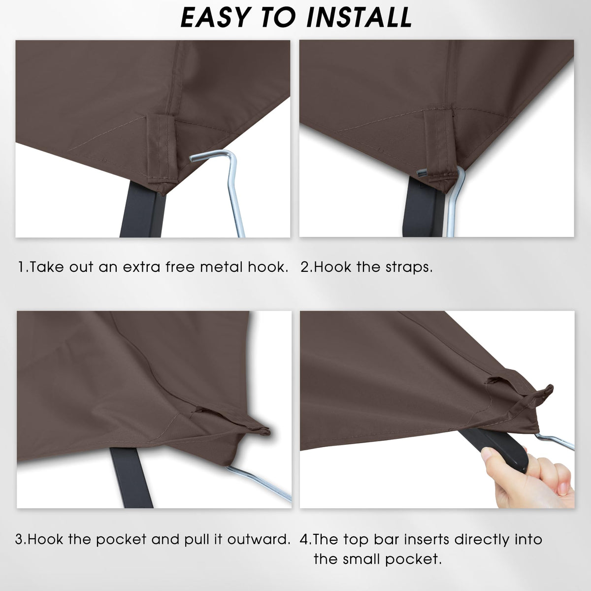 Mastercanopy easy installation for one to two people in minutes.